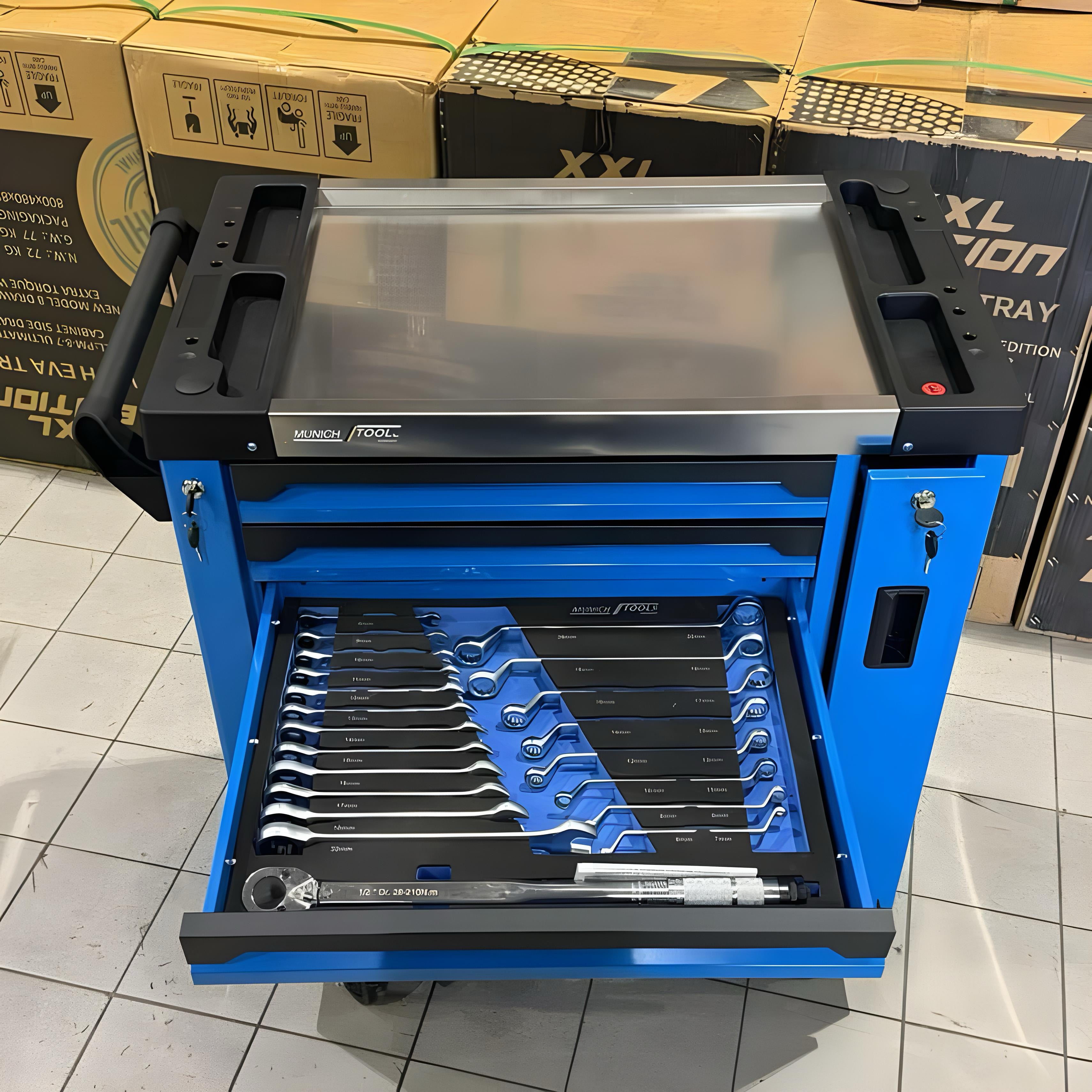 Carrello Attrezzi 8 Cassetti Professionale BLU