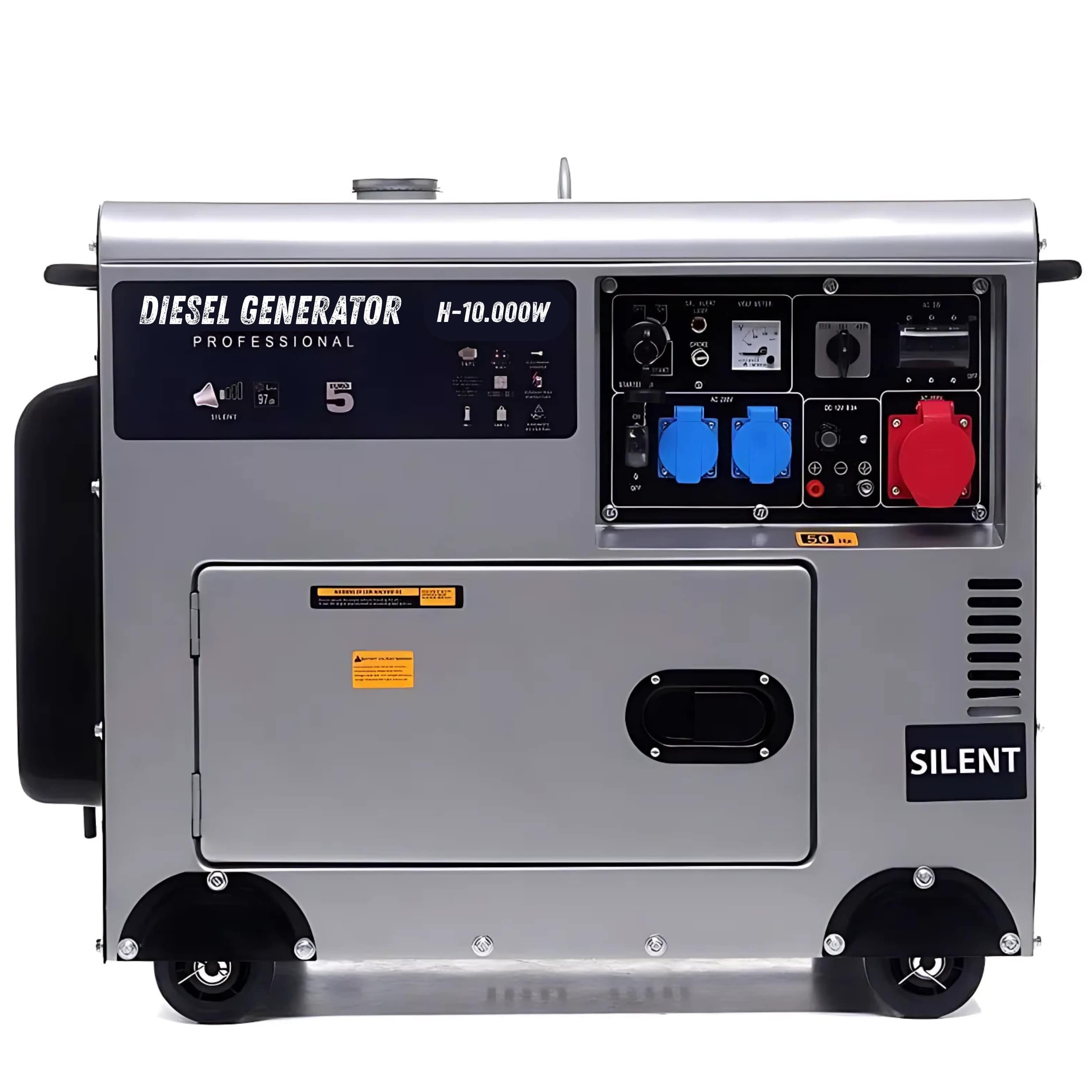 Generatore di Corrente Diesel 9000w 9Kw Silenzioso