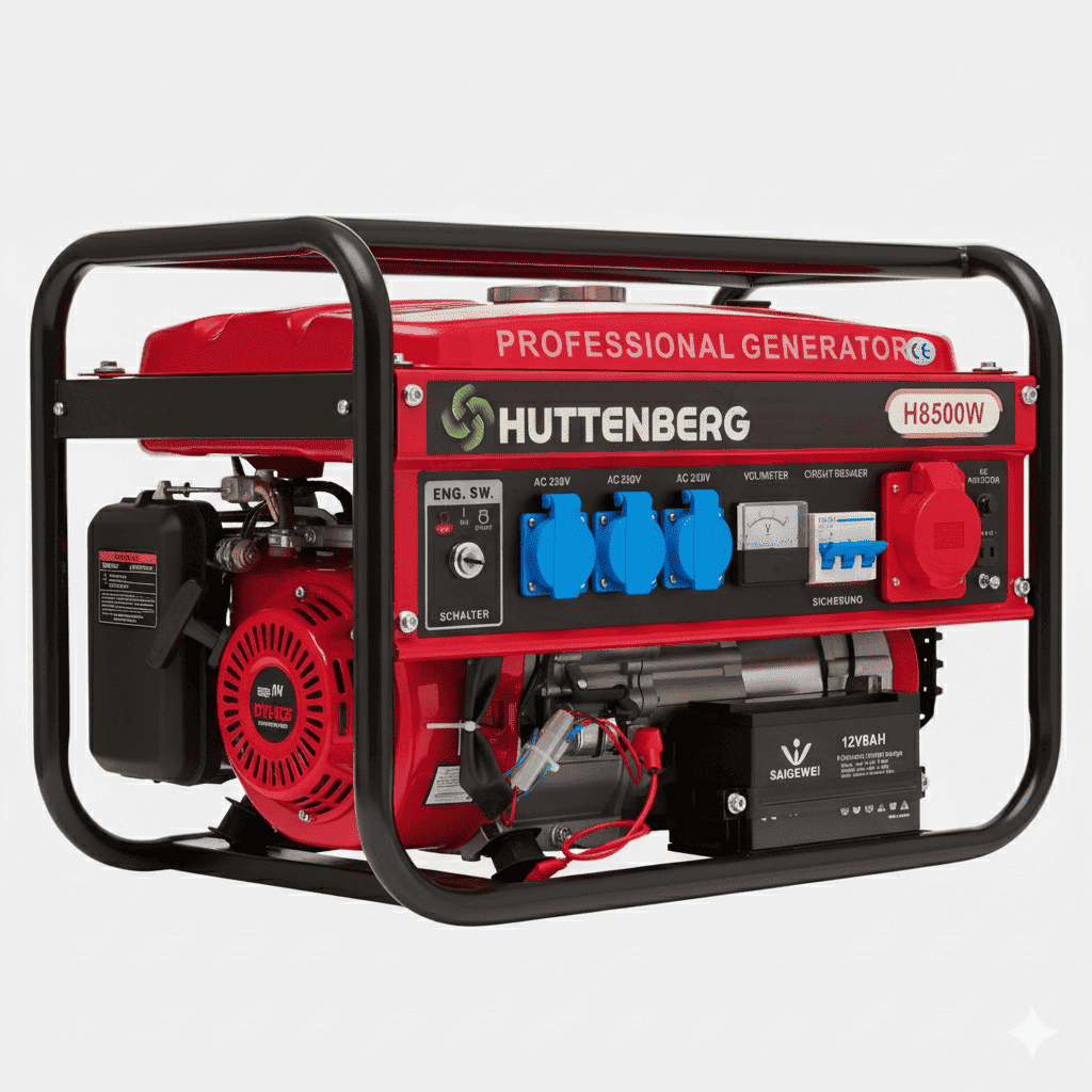 Generatore di Corrente H-8500W Avviamento Elettrico con Batteria